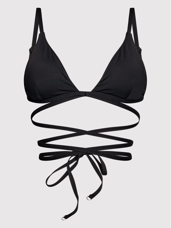 Seafolly Seafolly Bikini partea de sus Wrap Around 31385-942 Negru