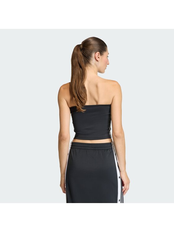 adidas adidas Топ 3-Stripes KD2893 Чорний Slim Fit