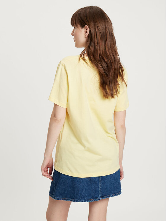 Cross Jeans Cross Jeans T-Shirt 56059-011 Żółty Regular Fit