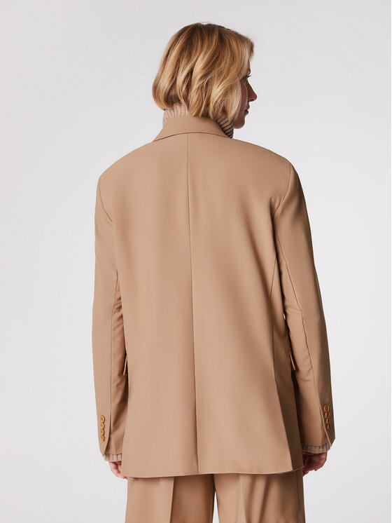 Simple Simple Sakoi MKD002 Smeđa Regular Fit