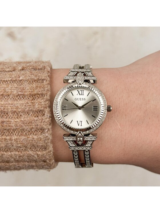 Guess Guess Hodinky GW0864L1 Stříbrná