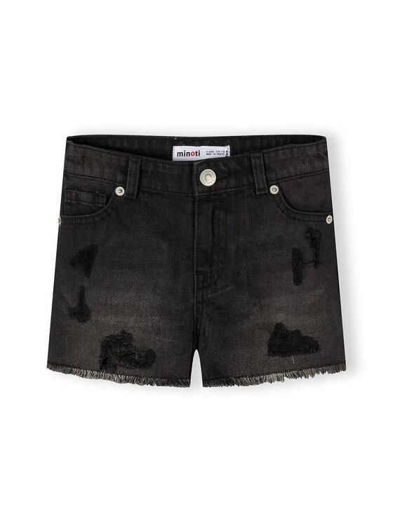 minoti minoti Szorty jeansowe 30SHORT151 Czarny Regular Fit