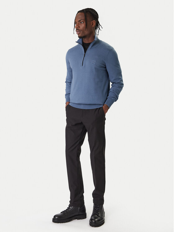 BOSS BOSS Megztinis Kanobix 50527585 Mėlyna Regular Fit