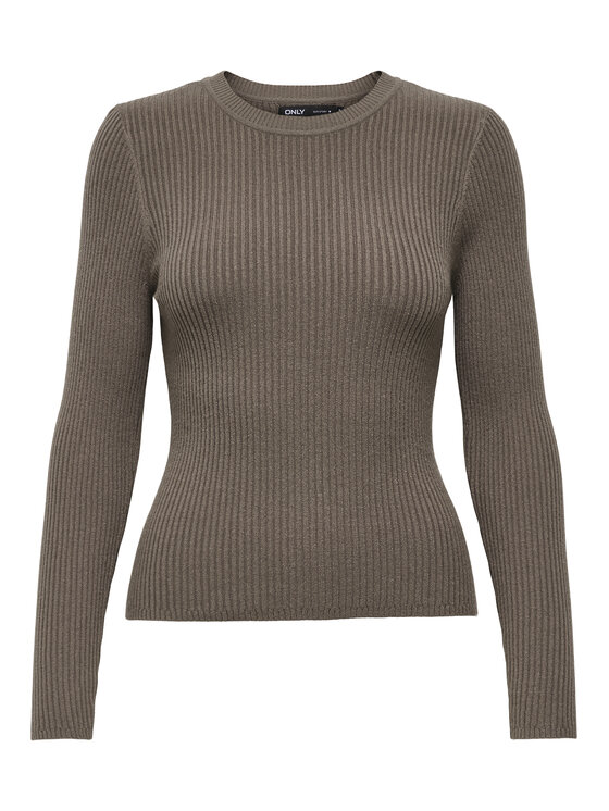 ONLY ONLY Džemper Louisa 15344579 Smeđa Slim Fit
