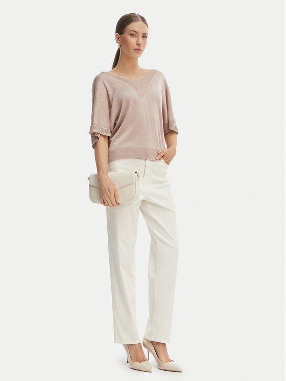 Morgan Morgan Bluza 241-MCHRIS Bež Relaxed Fit