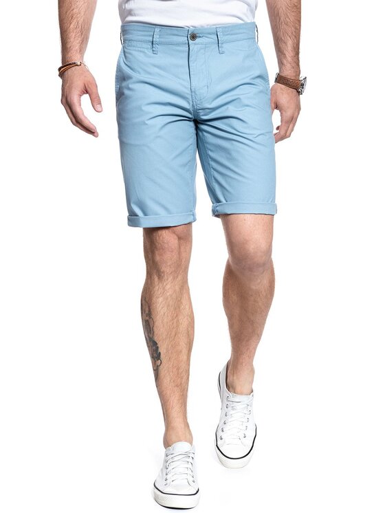 Mustang Mustang Pantaloncini di jeans CHINO SHORT Blu Slim Fit
