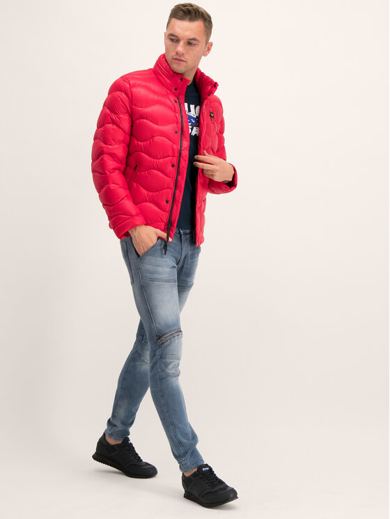 Blauer Blauer Μπουφάν πουπουλένιο Booth Wave Down 19WBLUC03056 004719 Πράσινο Slim Fit