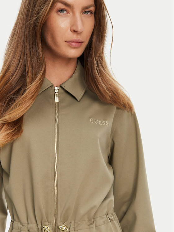 Guess Guess Každodenné šaty V5YK04 KCX42 Zelená Regular Fit