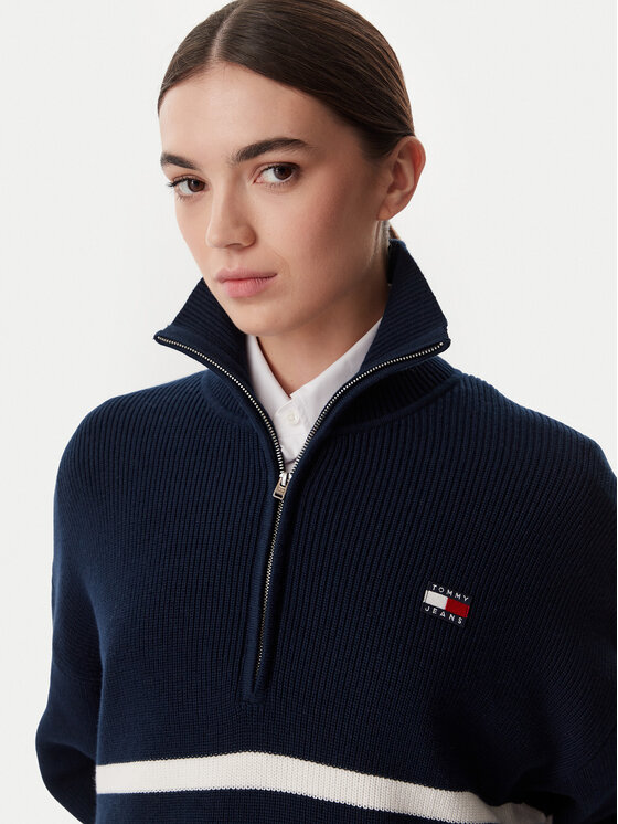 Tommy Jeans Tommy Jeans Megztinis DW0DW22928 Tamsiai mėlyna Regular Fit