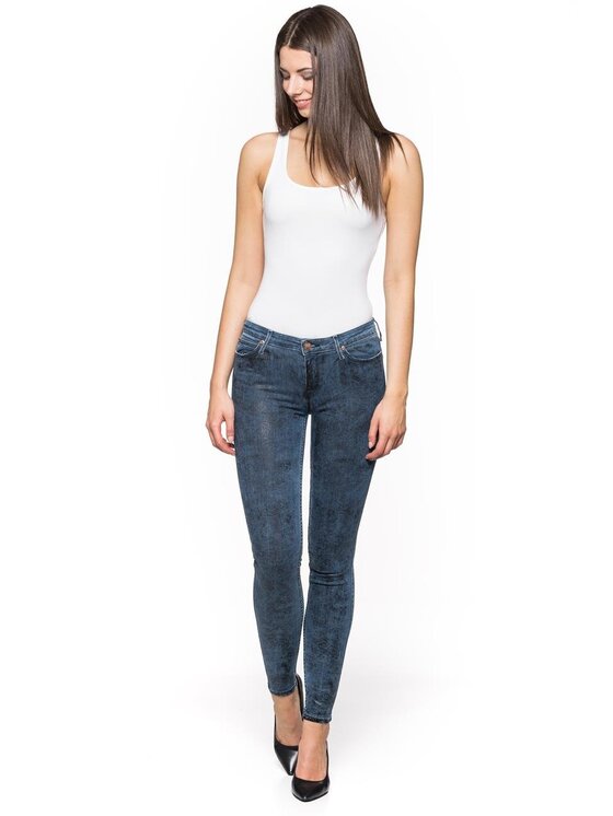Lee Lee Jeansy SKIN TO SKIN Niebieski Skinny Fit