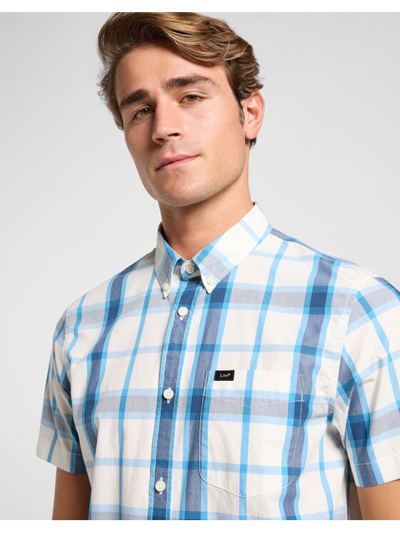 Lee Lee Camicia 112363688 Blu Regular Fit