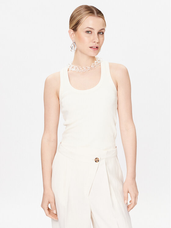 Patrizia Pepe Patrizia Pepe топ 2M4306/J115-W347 Екрю Regular Fit