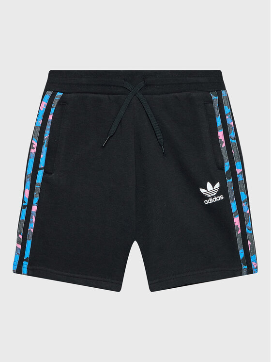 Adidas Sportske Kratke Hlače Camo HK0325 Crna Regular Fit