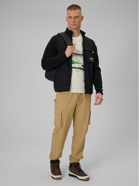 4F 4F T-Shirt MISSION READY Biały Regular Fit