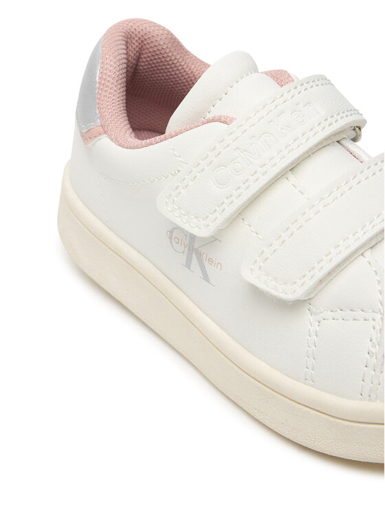 Calvin Klein Calvin Klein Laisvalaikio batai Low Cut Velcro Sneaker V1A9-83382-1355 M Balta