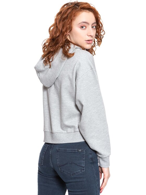 Wrangler Wrangler Felpa GEO HOODIE Grigio Regular Fit