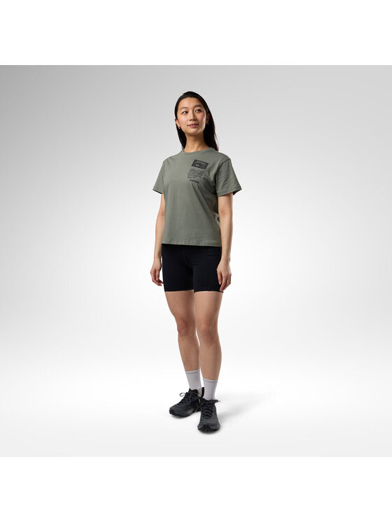 Rossignol Rossignol T-Shirt W Graphic Waterfall Tee Zielony ciemny Relaxed Fit