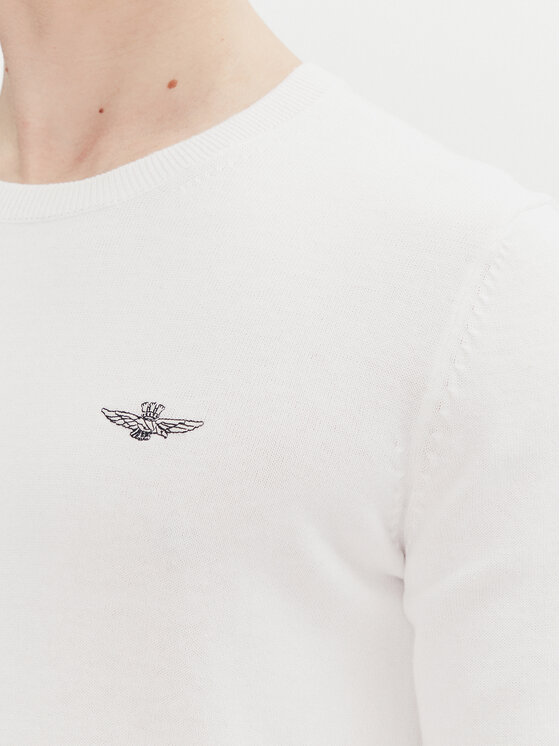 Aeronautica Militare Aeronautica Militare Пуловер 251MA1502L506 Бял Regular Fit