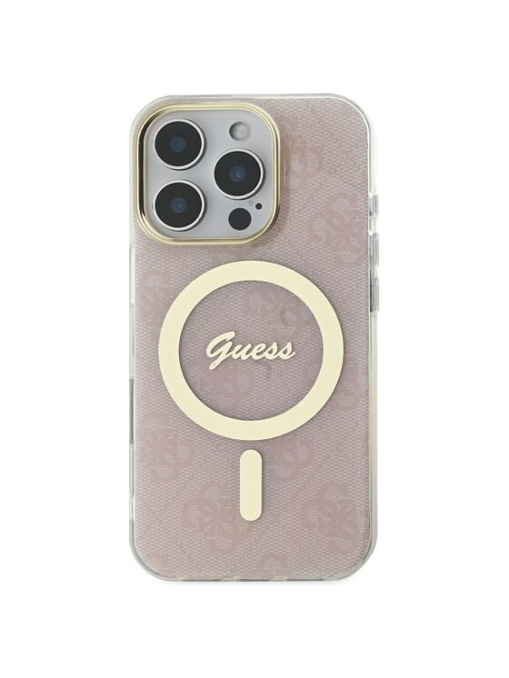 Guess Guess Etui na telefon iPhone 16 Pro Max Różowy