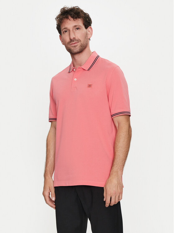 Bugatti Polo 8150 55001A Rozā Slim Fit