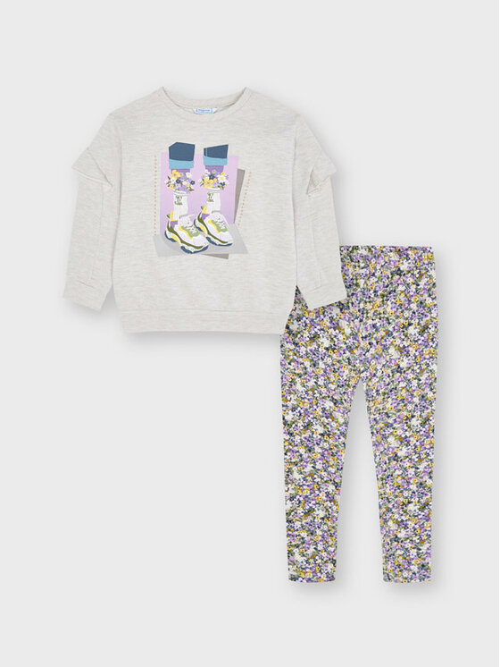 Completo felpa e leggings 4742 Multicolore Regular...