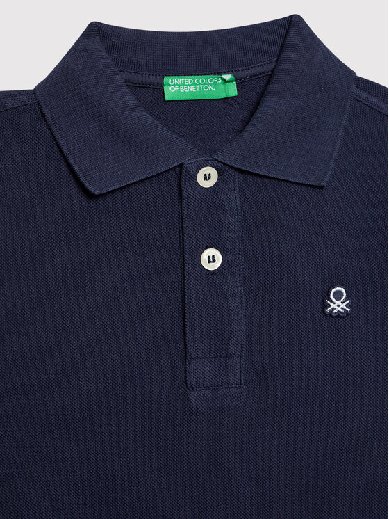 United Colors Of Benetton United Colors Of Benetton Polo 3089C3135 Granatowy Regular Fit