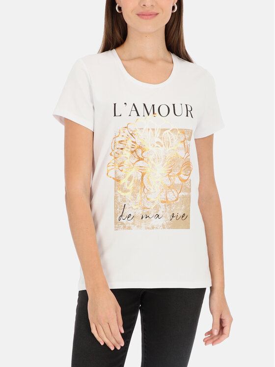 L’AF L’AF T-Shirt Tessa Biały Regular Fit