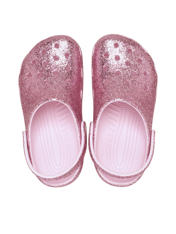 Crocs Crocs Šľapky Classic Chunky Glitter Clog K 211939 Ružová
