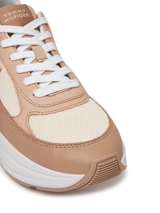 Tommy Hilfiger Tommy Hilfiger Laisvalaikio batai Th Chunky Runner FW0FW08474 Smėlio