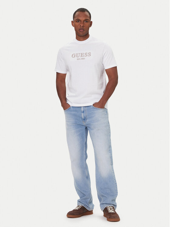 Guess Guess Футболка M5BI09 K8FQ4 Білий Regular Fit