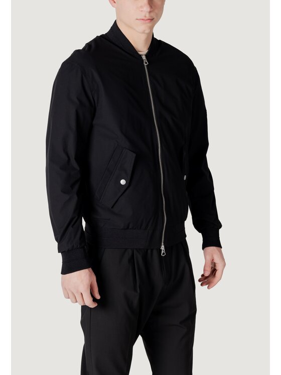 Antony Morato Antony Morato Giacca di pelle REGULAR FIT WITH METAL LOGO Nero Regular Fit