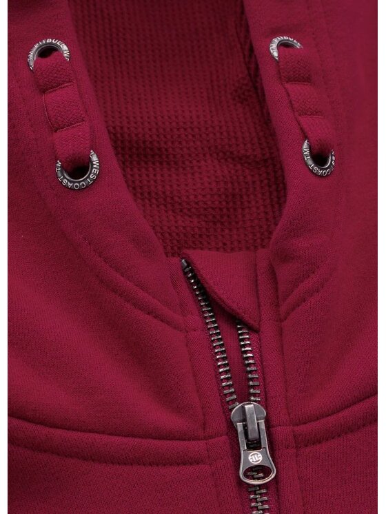 PITBULL PITBULL Bluza Hilltop Junior Bordowy Regular Fit