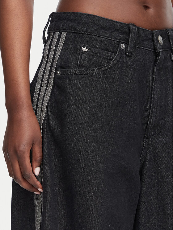 adidas adidas Τζιν KQ6474 Μαύρο Barrel Fit