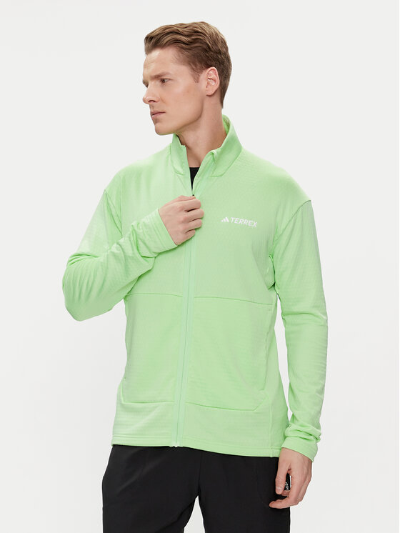 adidas Funkčná mikina Terrex Multi Light IQ3741 Zelená Slim Fit