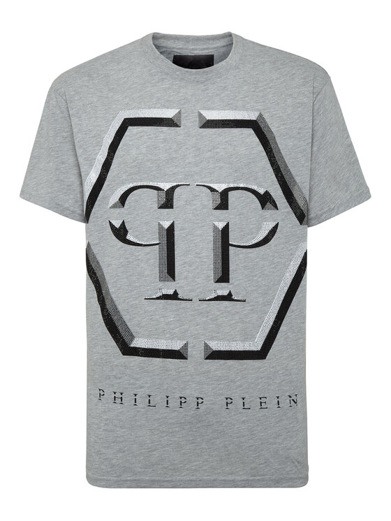 PHILIPP PLEIN PHILIPP PLEIN T-shirt 439 Grigio Regular Fit