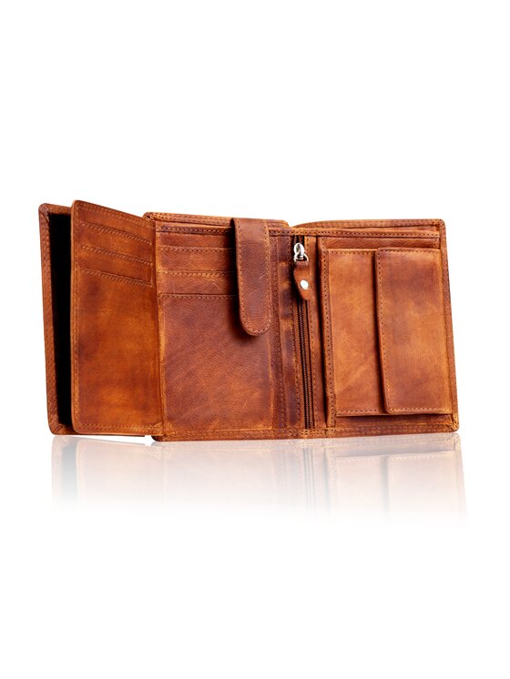 Mustang Mustang Portfel DENIMO HIGH WALLET Brązowy