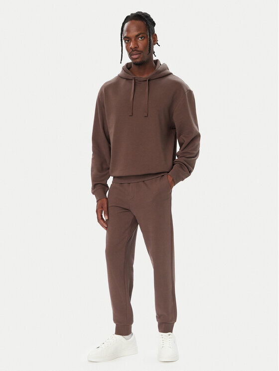 HUGO HUGO Spordidressid DapoDayote 50492581 Tumepruun Relaxed Fit