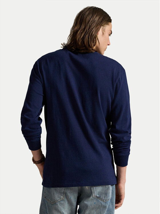 Polo Ralph Lauren Polo Ralph Lauren S dlhými rukávmi 710970697003 Tmavomodrá Classic Fit