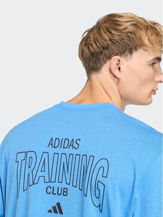 adidas adidas Koszulka techniczna 163164 Niebieski jasny Oversize