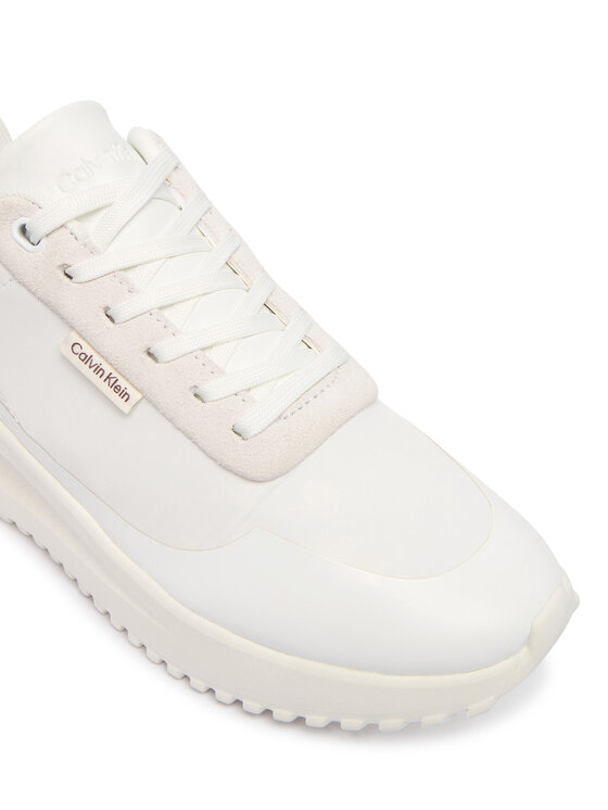 Calvin Klein Calvin Klein Sneakersy Eva Runner Lace Up Mat Mix YW0YW02016 Biały
