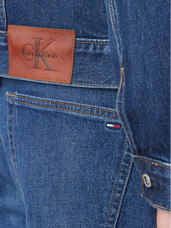 Calvin Klein Jeans Calvin Klein Jeans Traper jakna 90s LV04RF705G Tamnoplava Regular Fit