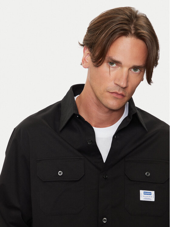 HUGO Hugo Camicia Ekynone 50520001 Nero Oversize