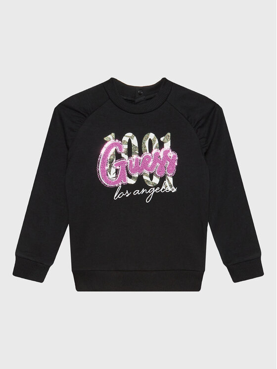 Guess Mikina K3RQ04 KA6V0 Čierna Regular Fit