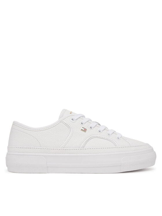 Tommy Hilfiger Sneakers Platform Vulc Piping Ltr FW0FW09393 Alb