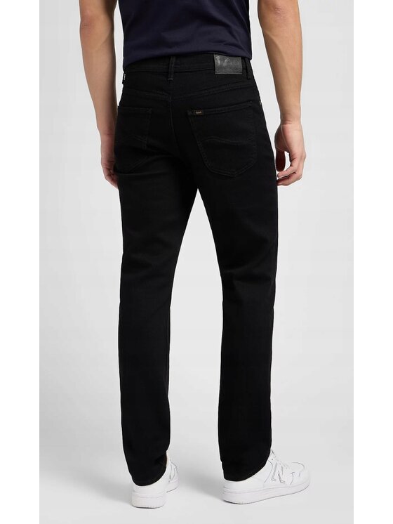 Lee Lee Jeansy Brooklyn Straight Czarny Regular Fit
