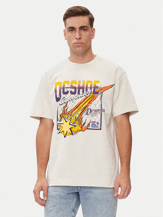 DC Shoes DC Shoes T-Shirt Showtime Starz Hss ADYZT05344 Biały Regular Fit