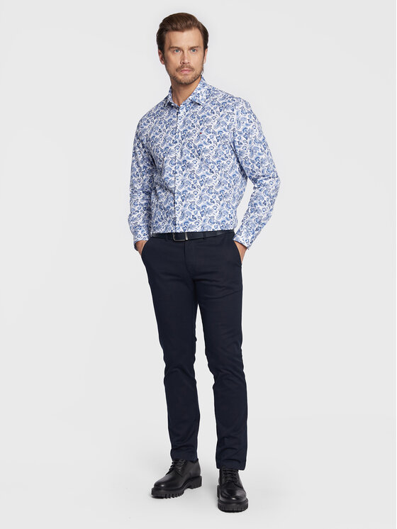 Tommy Hilfiger Tommy Hilfiger Чино панталони Core Denton MW0MW28884 Тъмносин Straight Fit
