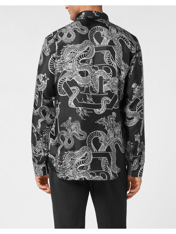 PHILIPP PLEIN PHILIPP PLEIN Camicia 11469 Nero Fitted Fit