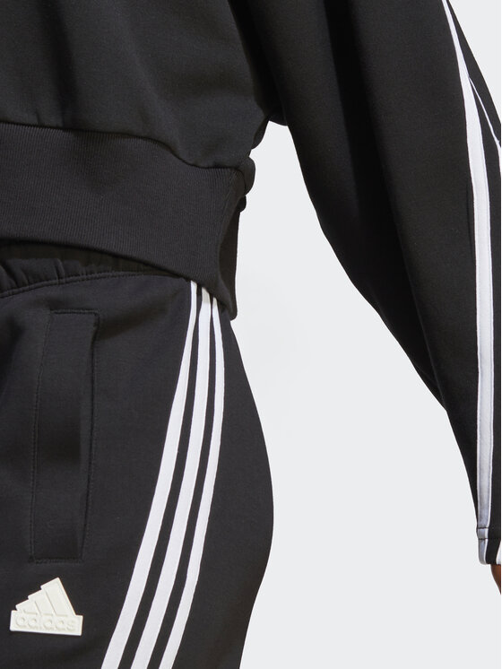 adidas adidas Džemperis ar kapuci Future Icons IB8494 Melns Loose Fit