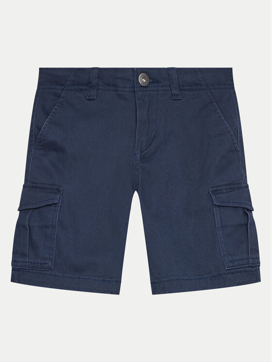 Jack & Jones Junior Jack & Jones Junior Šortky z materiálu 12182856 Tmavomodrá Cargo Fit